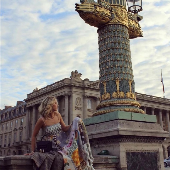 EmmaLee Runway Patchwork Maxi Sun Dress, Couture Lux Maxi Gown - Picture 3 of 16